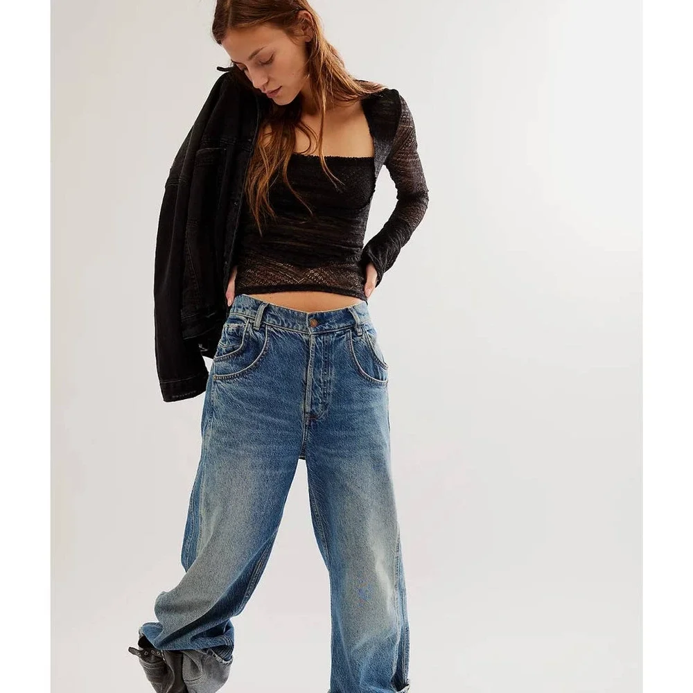 NWT Free People My Party Top Long Sleeve Shirt - Picture 4 of 6